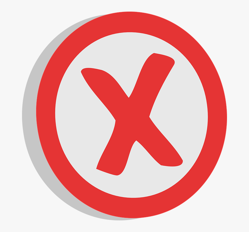Negative, X, Unrelated, Sign, Choice, Symbol, Red, - Symbol, HD Png Download