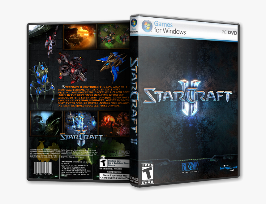 Starcraft Ii Pc Cover, HD Png Download