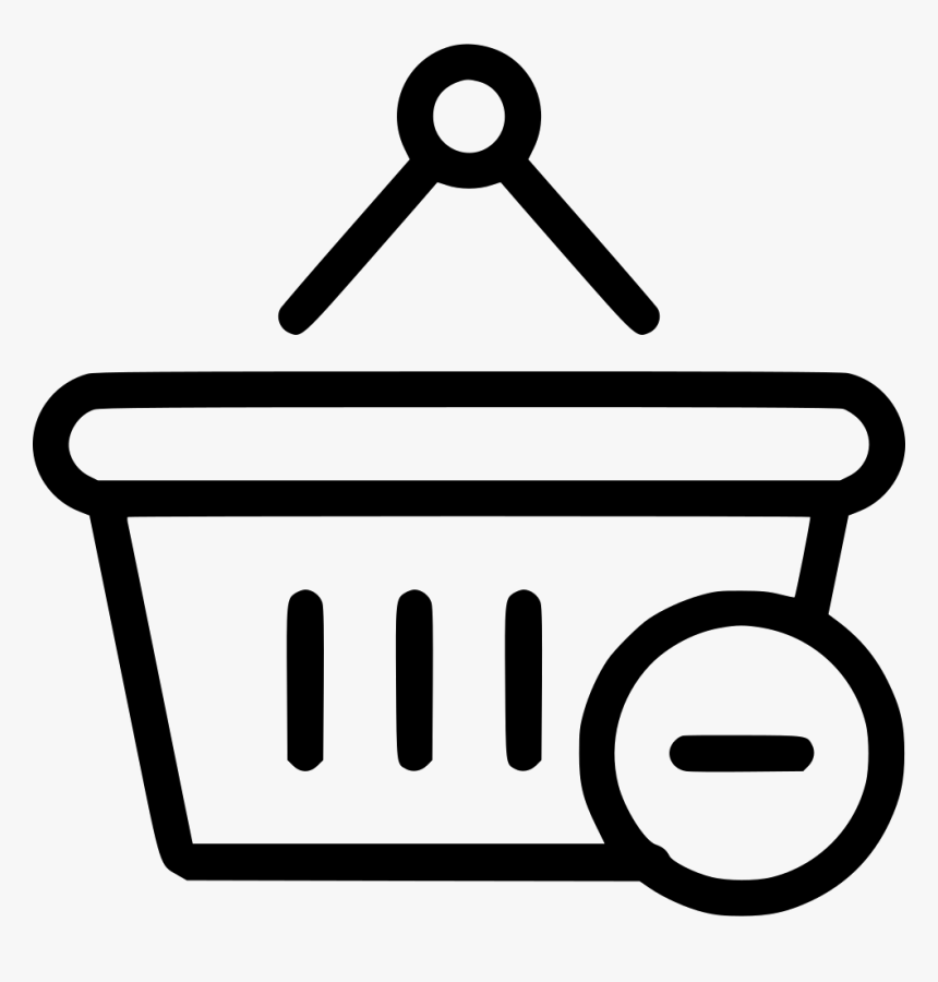Hbasket Negative - Sad Shopping Basket, HD Png Download
