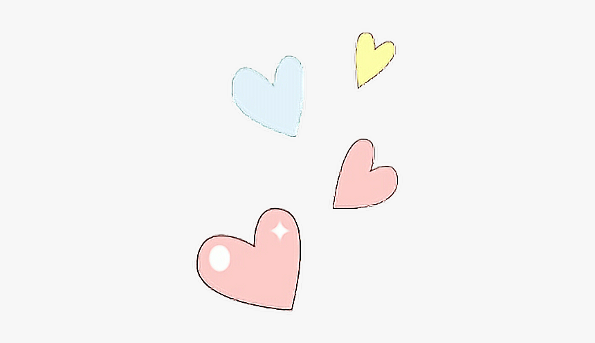 #heart #soft #edits #edit #sticker #png #bts #bangtan - Soft Pink Heart Png, Transparent Png
