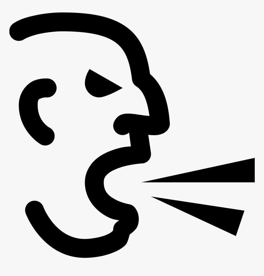 It S A Logo Of Swearing Male Reduced To An Image Of - Icono De Gritos Png, Transparent Png