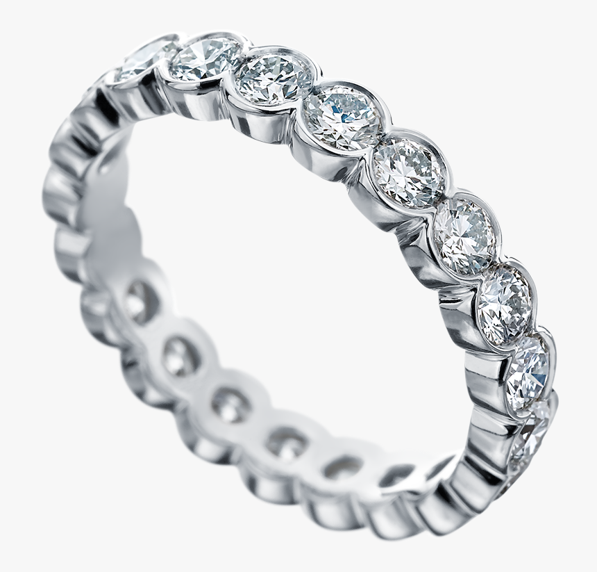 Scalloped Edge Eternity Band, HD Png Download