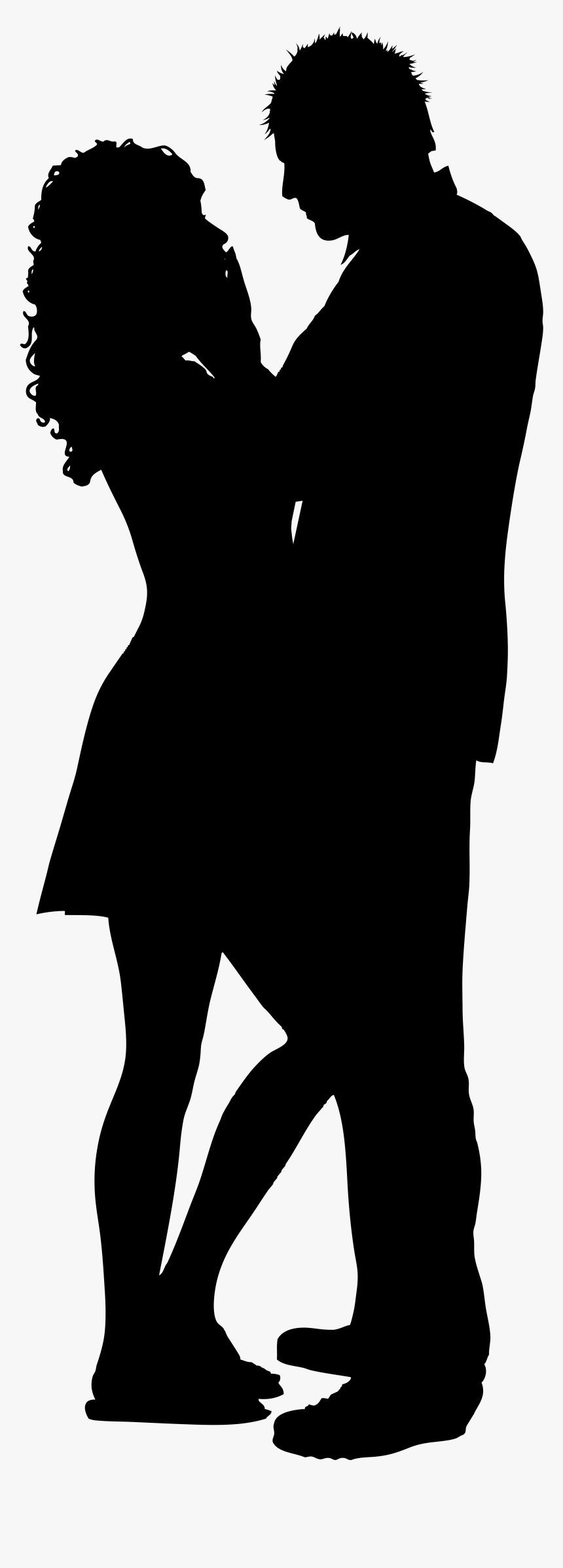 Couple Silhouette Png Clip Art Image In Couple Clipart - Silhouette Of Couple Transparent, Png Download