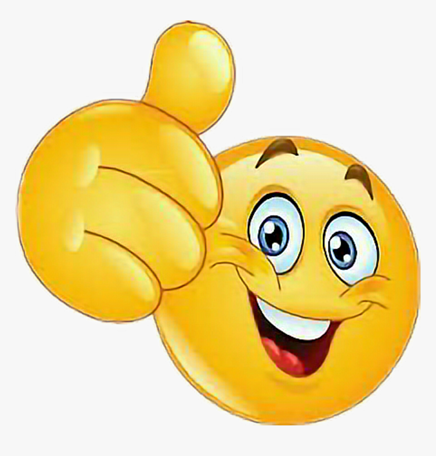 Transparent Emotions Png - Smiley Face Thumb Up, Png Download