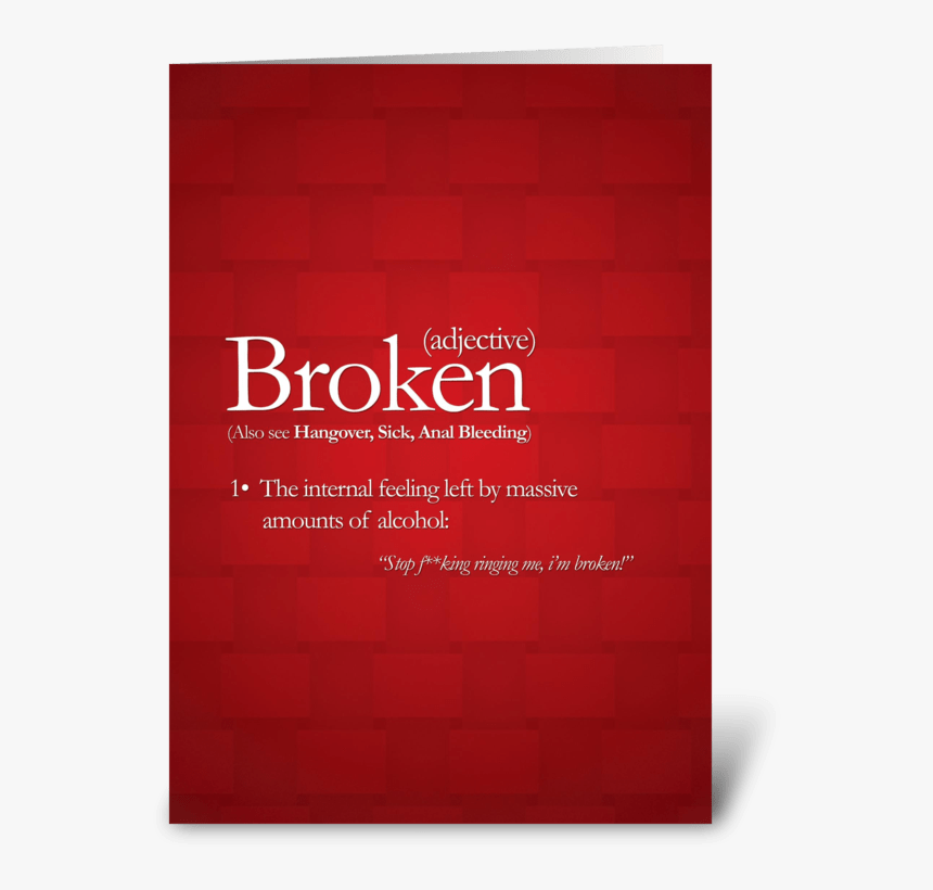 Broken Greeting Card - Graphic Design, HD Png Download