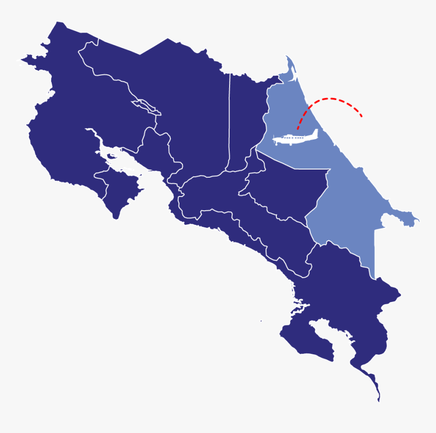 Flights To Tortuguero, Costa Rica - Costa Rica Map Vector, HD Png Download