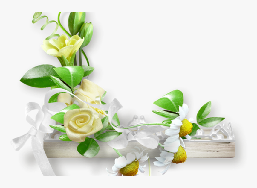 Pngpng4 Frames & Borders - White Flower Corner Png, Transparent Png