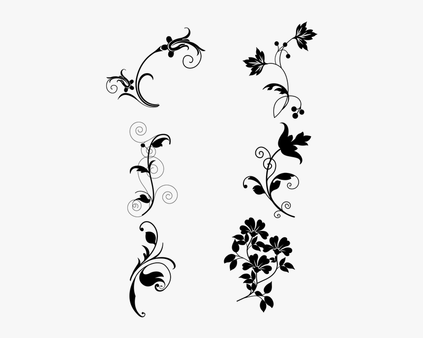 Victorian, Vine, Art Deco, Corner, Frame, Border, Deco - Flower Dxf, HD Png Download
