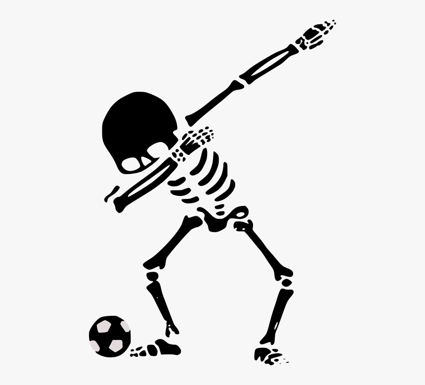 Dabbing Skeleton Png, Transparent Png