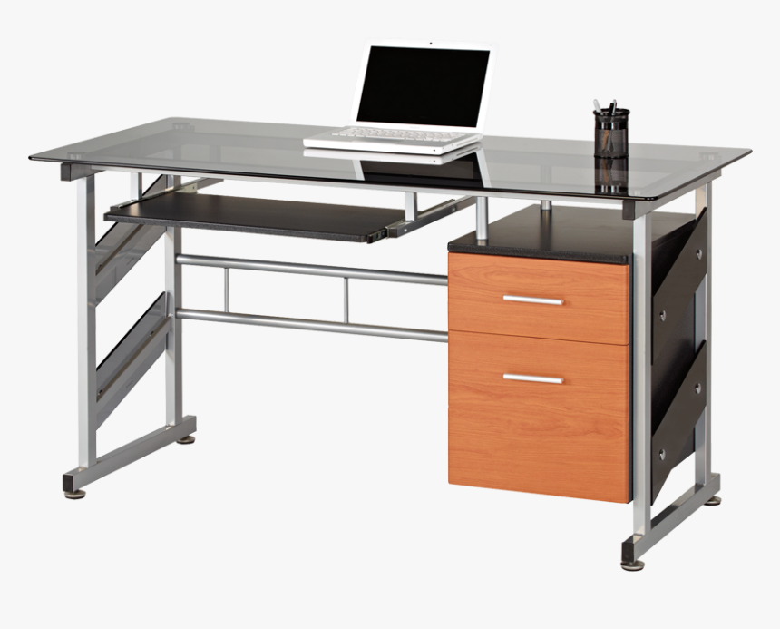 Product Image 25407 
							title Star Kuma Trestle - Bureau D Ordinateur En Verre, HD Png Download