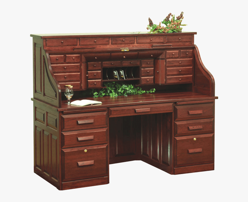 68 - Rolltop Desk, HD Png Download