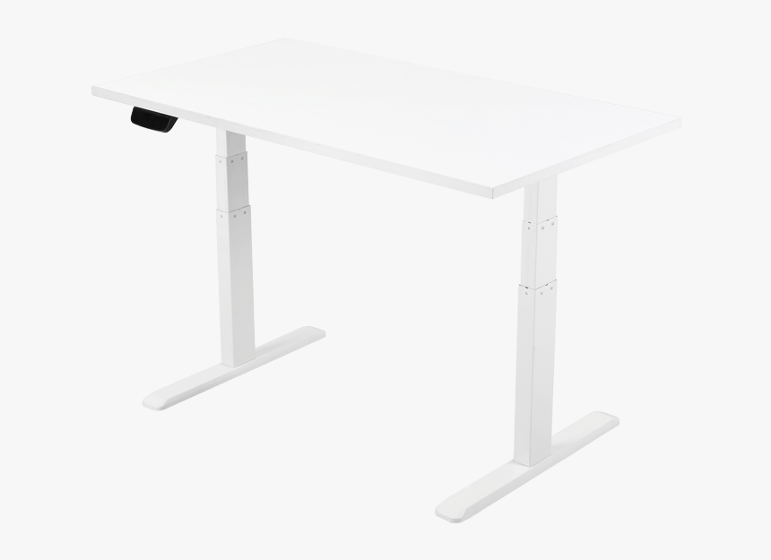 2-leg White Uvi Desk With White Top - Coffee Table, HD Png Download