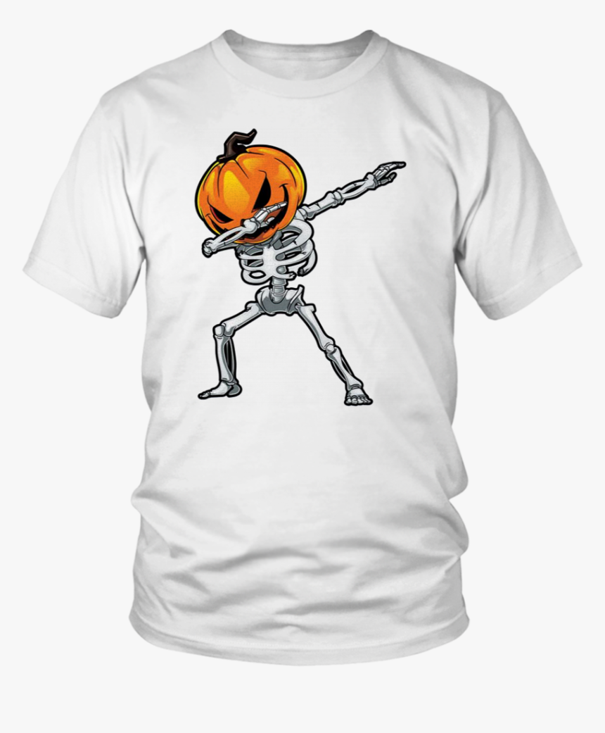 Dabbing Skeleton Pumpkin Halloween Shirt - Funny T Shirts Offensive, HD Png Download
