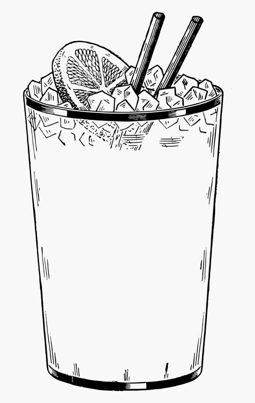 Drink Png Black And White, Transparent Png