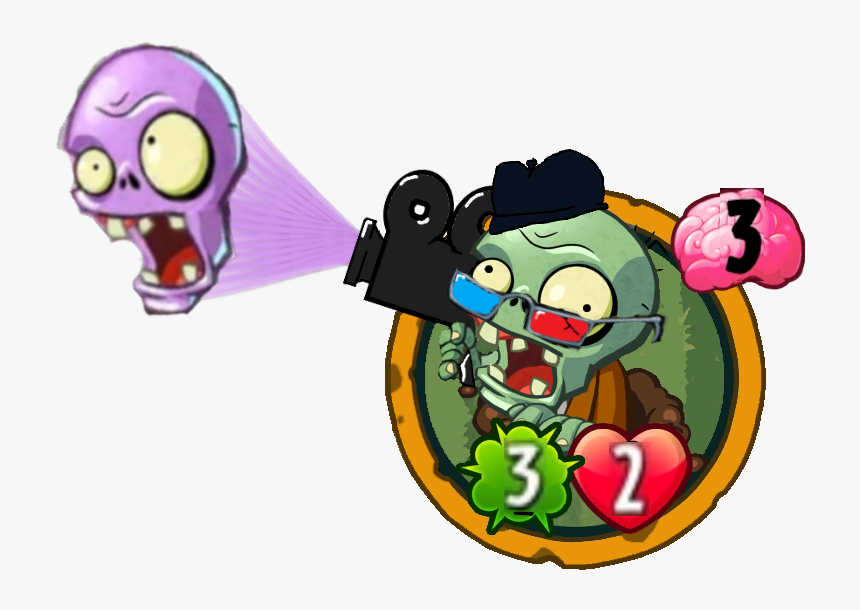 Horror Movie Director Zombie - Pvz Heroes Beta Carrotina, HD Png Download