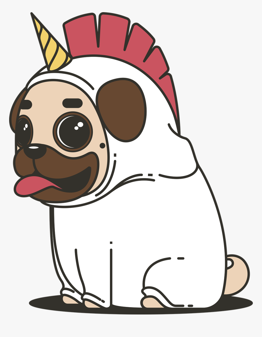 Cartoon Pugs, HD Png Download
