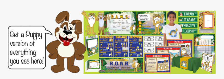 Pbis Posters Puppy Mascot Clip Art - Clip Art, HD Png Download