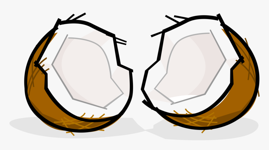 Vector Illustration Of Coconut Hard-shelled Edible - Coconut Clip Art, HD Png Download