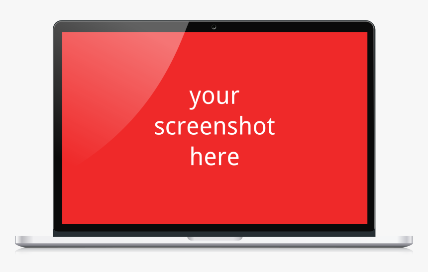 Notebook Computer Mockup Png - Laptop Png For Mockup, Transparent Png