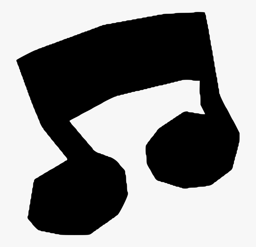 Transparent Music Notes Silhouette Png, Png Download