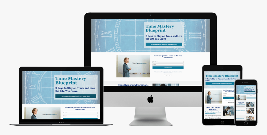 Webinar Opt-in Page - Imac Macbook Iphone Png, Transparent Png