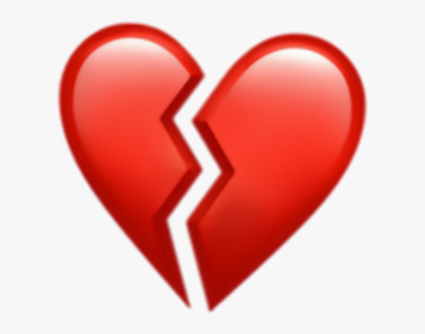 #rojo #corazon #roto - Heart, HD Png Download
