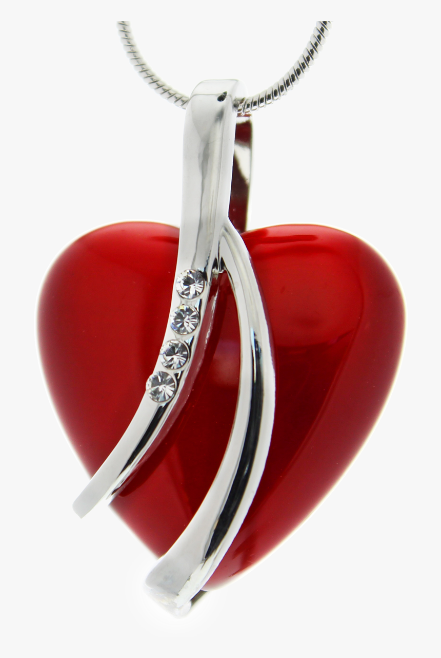 Colgante Corazón Rojo Con Cristales Swarovski - Swarovski Herz Anhänger Mit Kette, HD Png Download