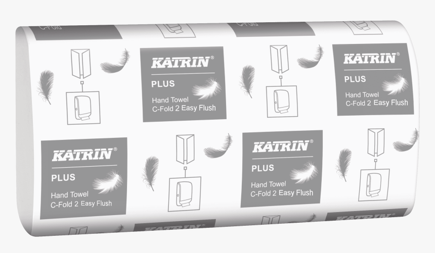 Katrin Plus C-fold 2ply White Paper Towels - Katrin Plus C Fold 2, HD Png Download
