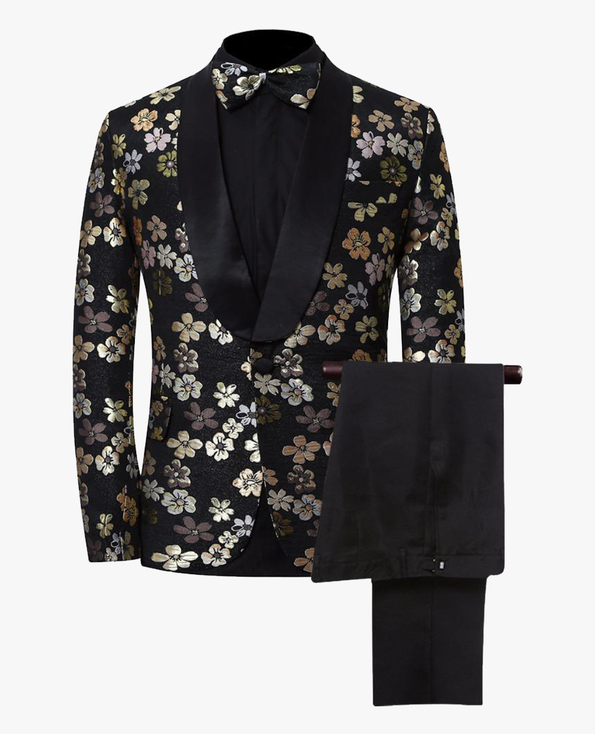 Coat Suit Png Free Images - Golden And White Tuxedo Jacket, Transparent Png