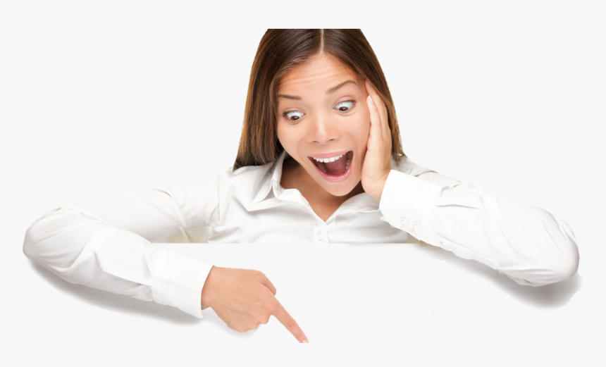 #ftestickers #woman #pointing #3deffect #stereoscopic - Girl Looking Down Png, Transparent Png