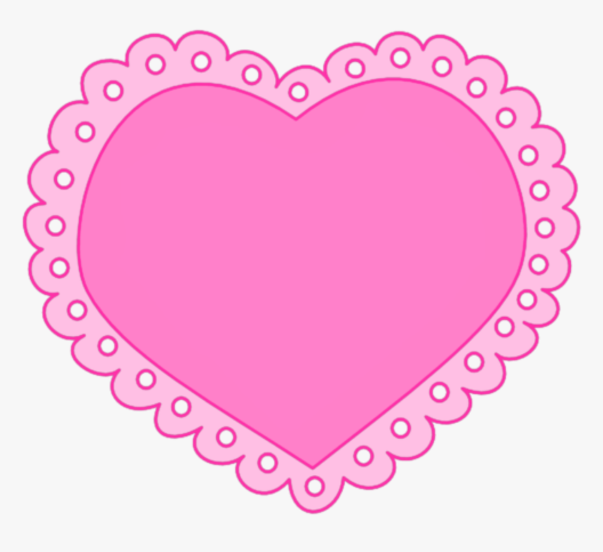 Corazon Vector Rosa Encaje Corazones - Corazon Rosa Png, Transparent Png