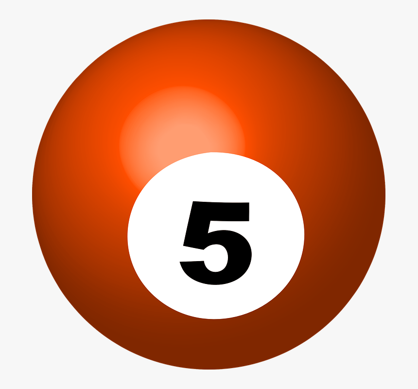 Billiard Ball Clipart Bola - Pool Ball 5 Png, Transparent Png