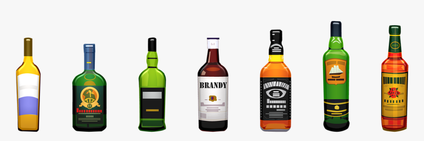 Alkoholflaschen Png, Transparent Png