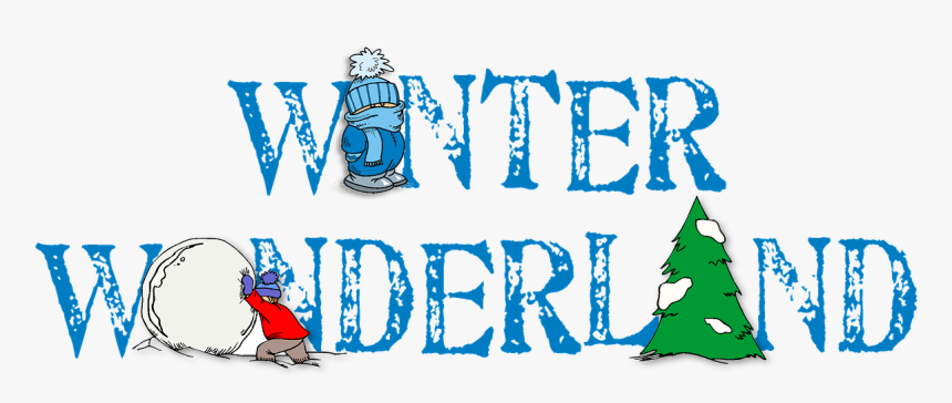 Winter Wonderland Word Free Picture - Banner Winter Wonderland Clip Art, HD Png Download