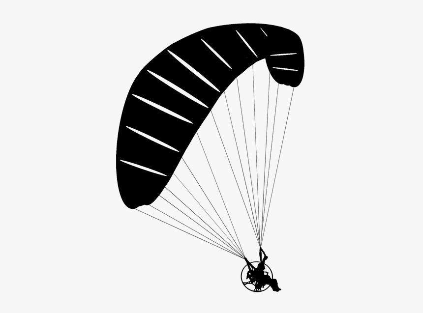 Paraglider, Paragliding, The Silhouette, Fly, Relax - Paragliding Transparent, HD Png Download