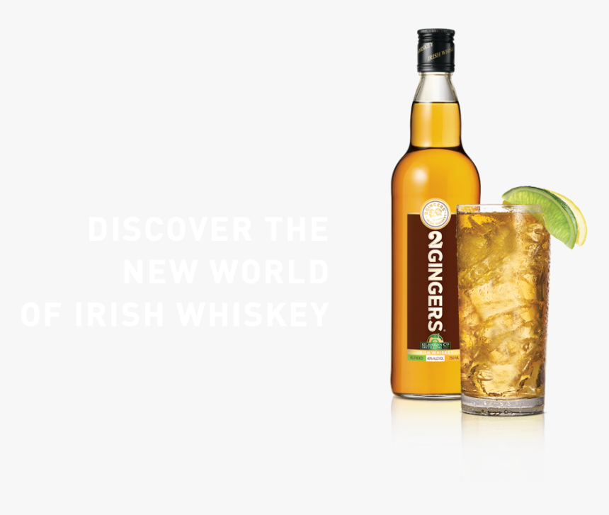Bottle-glass - 2 Gingers Whiskey Png, Transparent Png