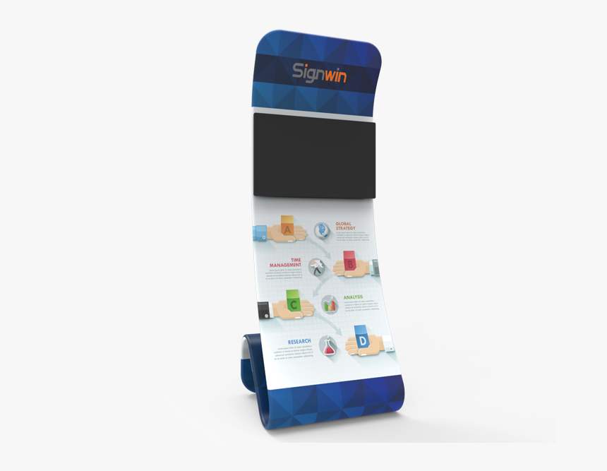 Snakelike Monitor Tension Fabric Banner Stand - Case, HD Png Download