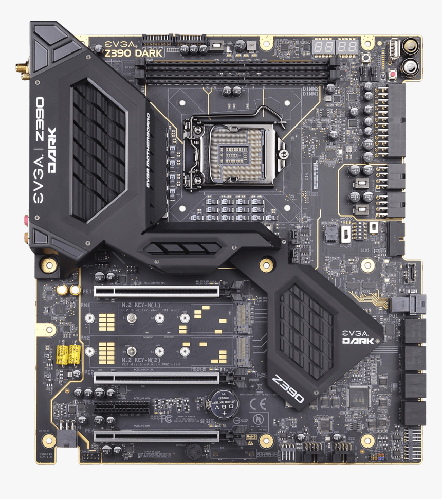 Evga Z390 Dark 1 - Evga Motherboard, HD Png Download