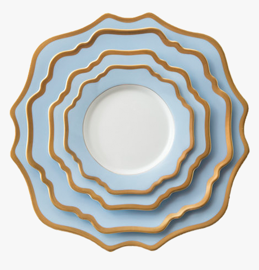 Nuevo Diseño De Lujo Borde De Oro Juego De Vajilla - Plate, HD Png Download