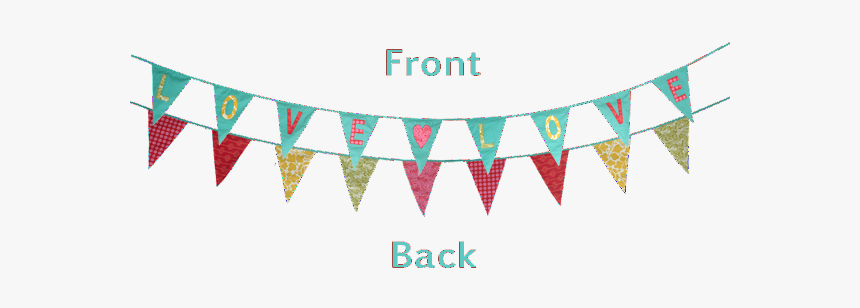 Love Love Bunting Flag Banner 
 Srcset //cdn - Banner, HD Png Download