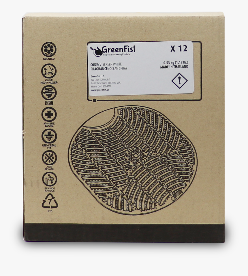 Urinal Screen & Deodorizer [universal Fit] Modern Industrial - Circle, HD Png Download