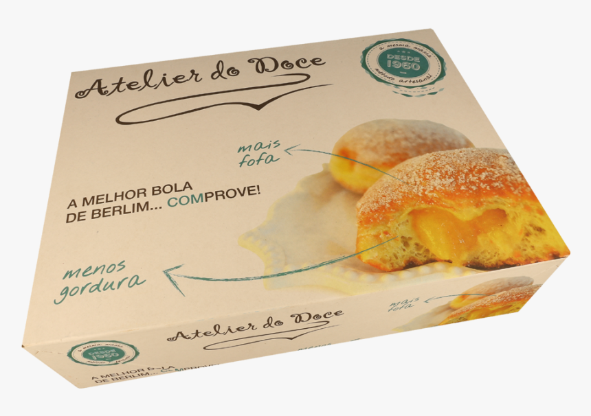 Bola De Berlim Com Creme De Ovocongelada 110 Gr 
 Title - Loja Bola De Berlim, HD Png Download