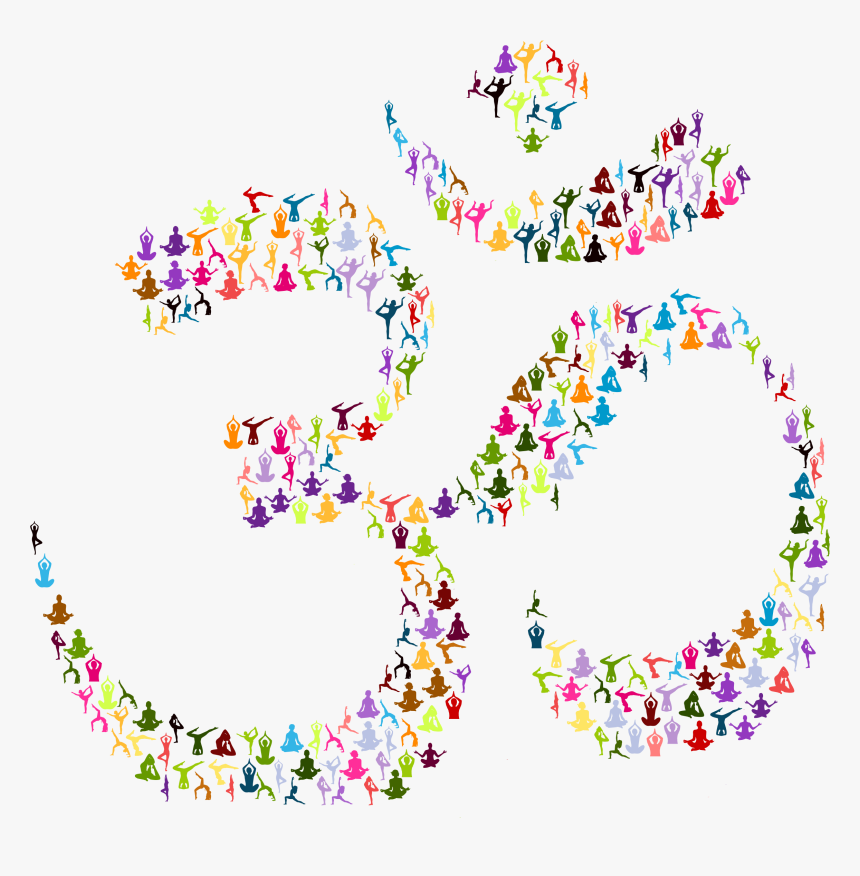 Symbol Clipart Yoga - Om Clipart Black And White Png, Transparent Png