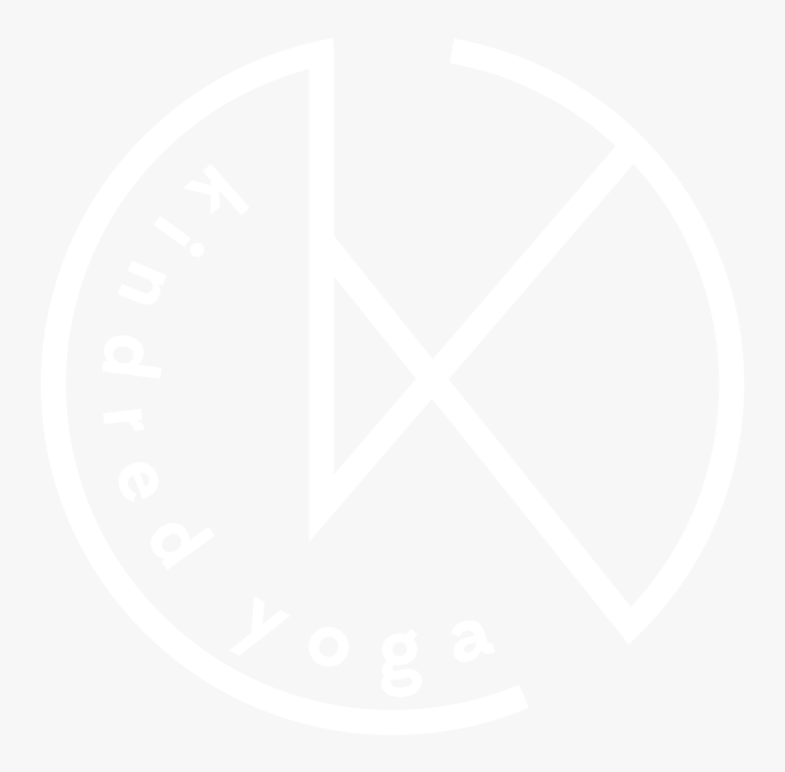 Kindred Yoga Symbol Lines White - Johns Hopkins White Logo, HD Png Download
