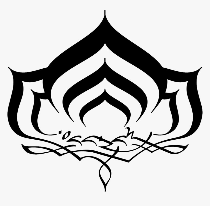 Lotus Clipart Yoga Symbol - Warframe Lotus Symbol, HD Png Download
