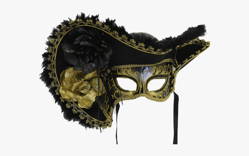 Forum Novelties Women S Adult Venetian Mask With Hat - Venetian Mask With Hat, HD Png Download