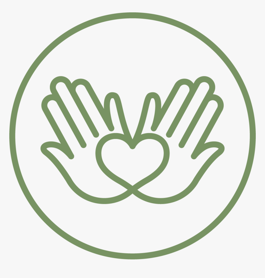 Yoga Icon 1 - Hands With Heart Circle Icon, HD Png Download