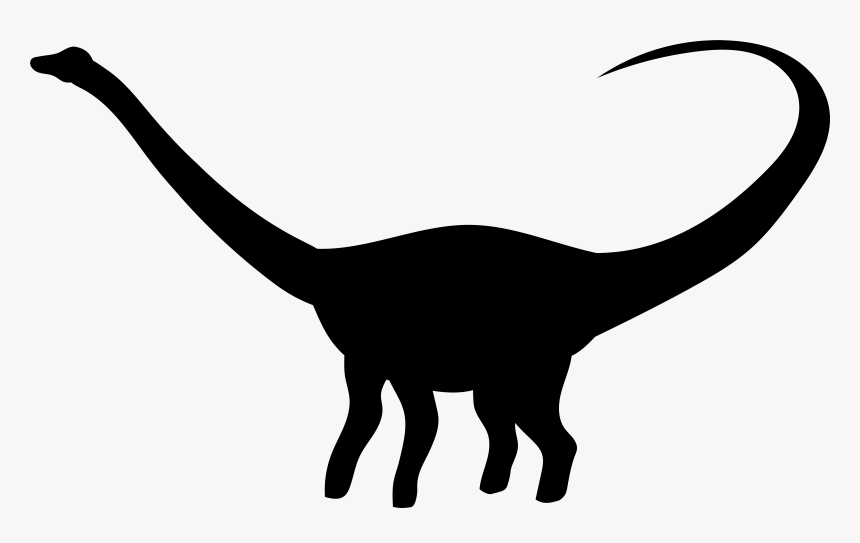 Dinosaur Silhouette Clipart At Getdrawings - Dinosaur Silhouette No Background, HD Png Download