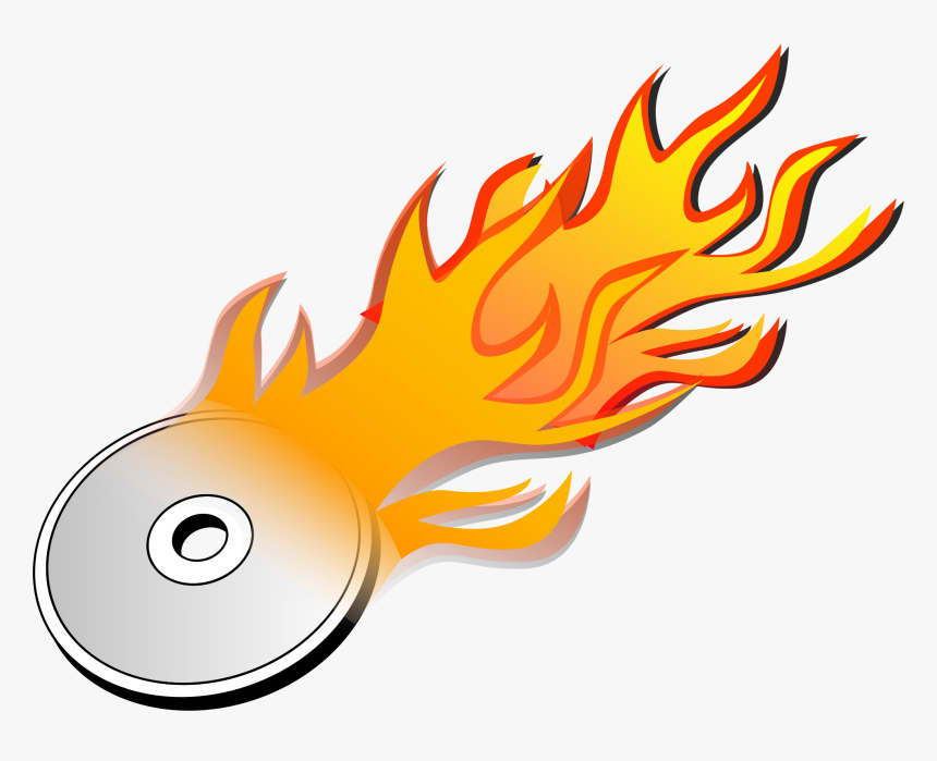 Dvd Burn Burning Free Vector Graphic On - Burning Cd Clipart, HD Png Download