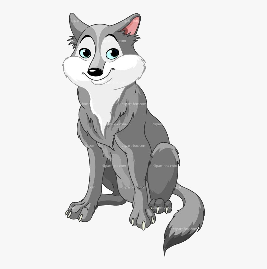 Wolf Clipart Free Sitting Royalty Vector Design Dinosaur - Nice Wolf Clipart, HD Png Download